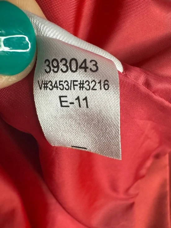 Lands’ End Fuchsia Pink Trench Coat Women’s Classic Button Front Fully Lined - Picture 11 of 13